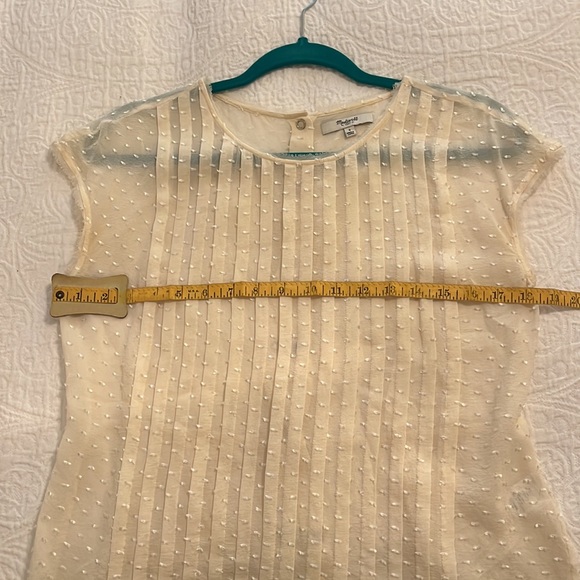 Madewell sheer Swiss dot top - Picture 5 of 5